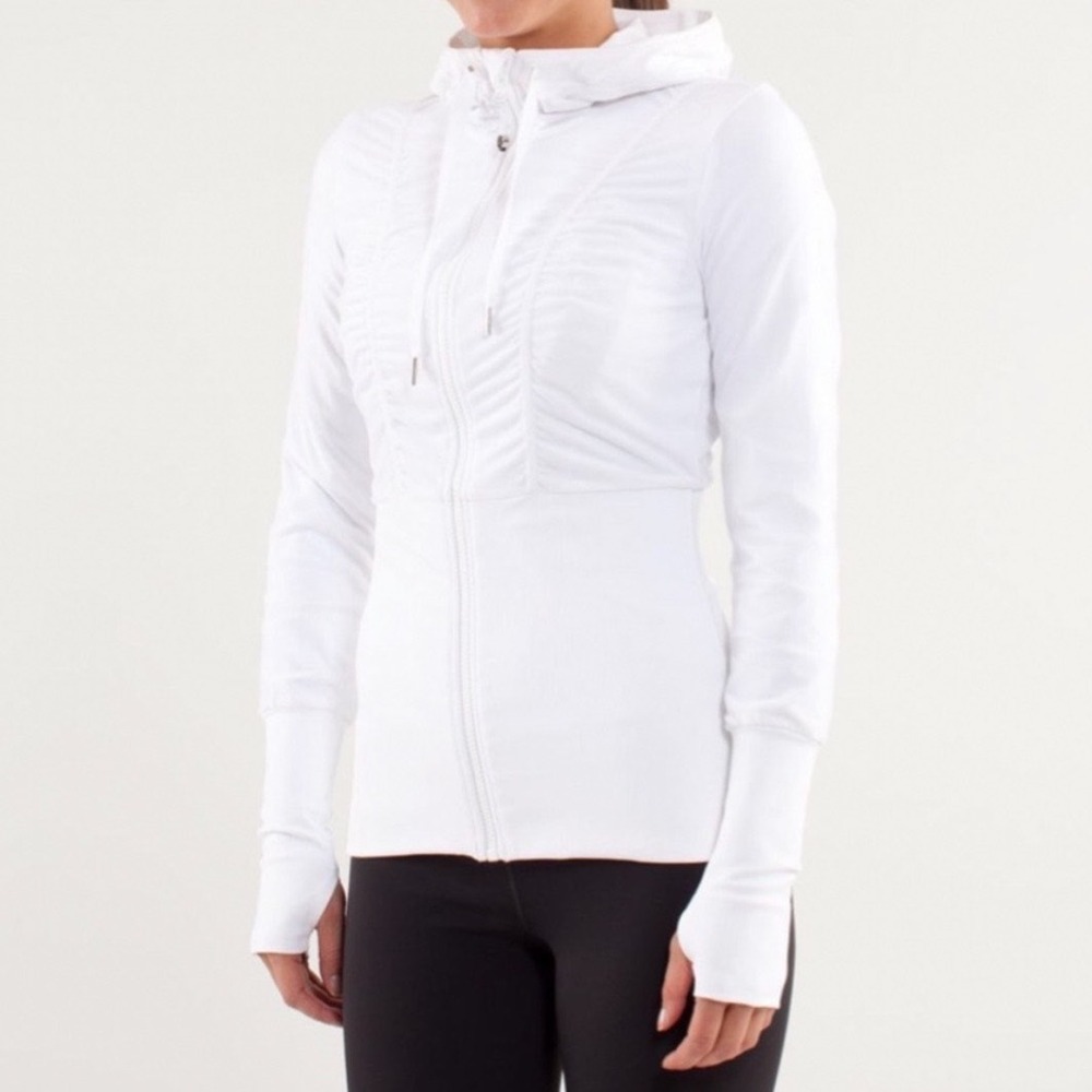 Lululemon Dance Studio Jacket Reversible Size 10 White
